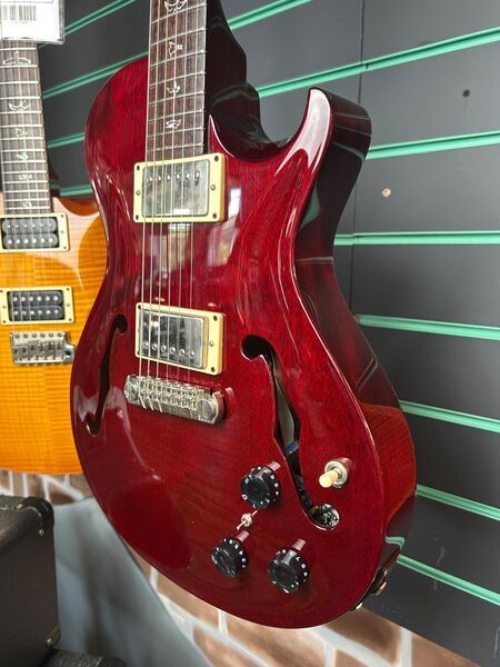 PRS Singlecut Hollowbody Standard Piezo Vintage Cherry 2008 Electric Guitar | Vintage Cherry, image 5 of 5