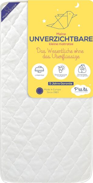 P'tit Lit - Essential baby mattress - 60x120 cm | wit, image 2 of 3