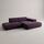 Pyllow sofa fløjl Veilchenlila | lila, thumbnail 2 of 4