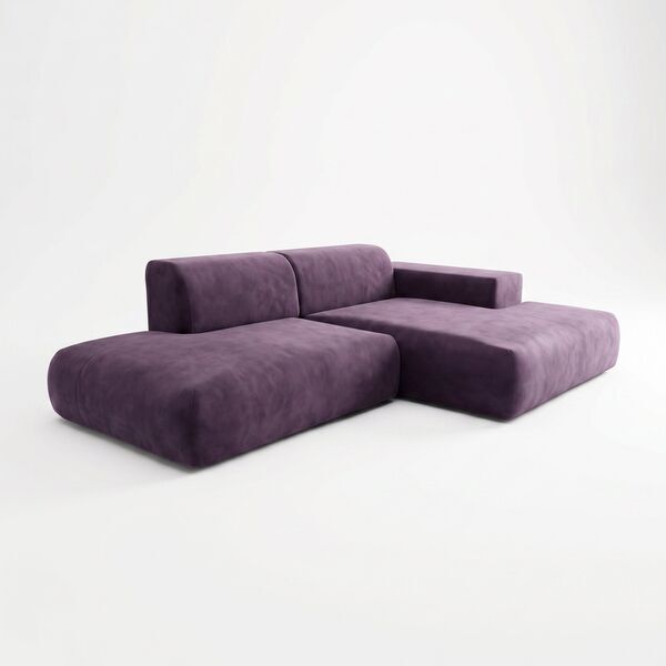 Pyllow sofa fløjl Veilchenlila | lila, image 3 of 4