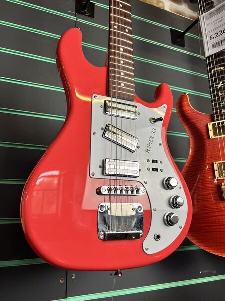 Rapier 33 Fiesta Red 3 Pickup Electric Guitar | Fiesta Red, image 3 of 5