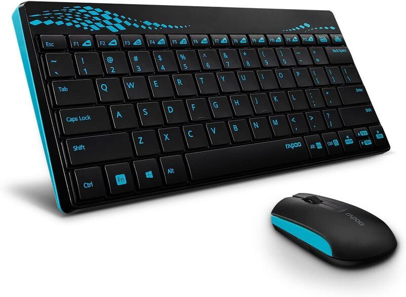 Rapoo 8000 Wireless | black/blue | DE 1