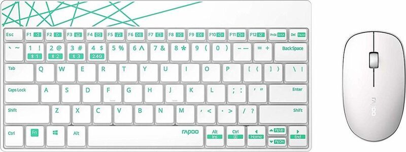 Rapoo 8000M Wireless | blanc/vert | DE 1