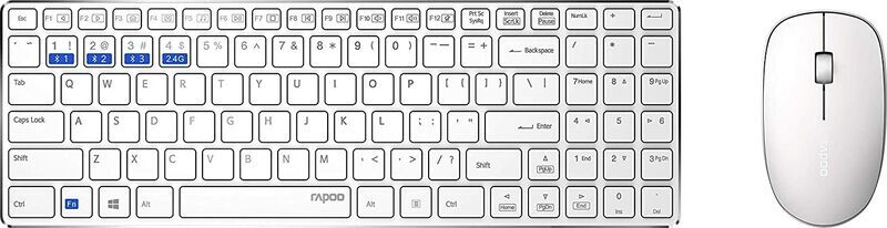 Rapoo 9300M Wireless | biały | DE 1