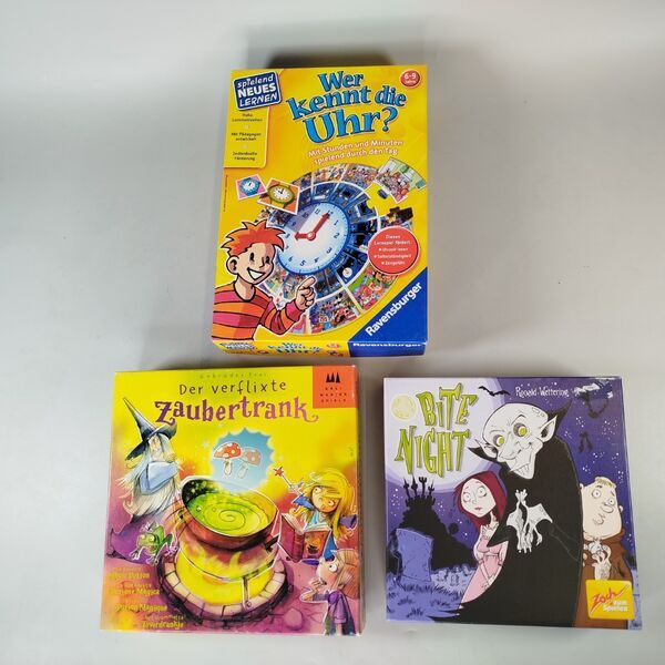 Ravensburger Brettspiel-Bundle: Uhrzeit, Zaubertrank & Nacht, Familienspiele | mehrfarbig 1