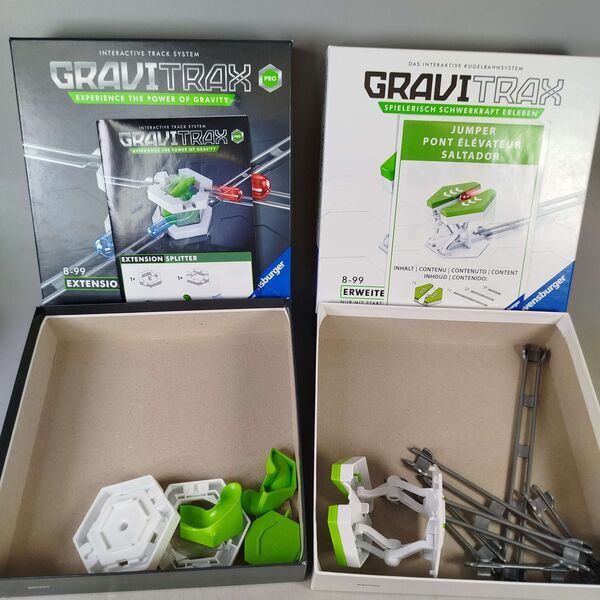 Ravensburger Bundle GraviTrax Splitter Jumper Spirale Set von 3 Kugelbahn Erweiterungene | mehrfarbig, image 4 of 5