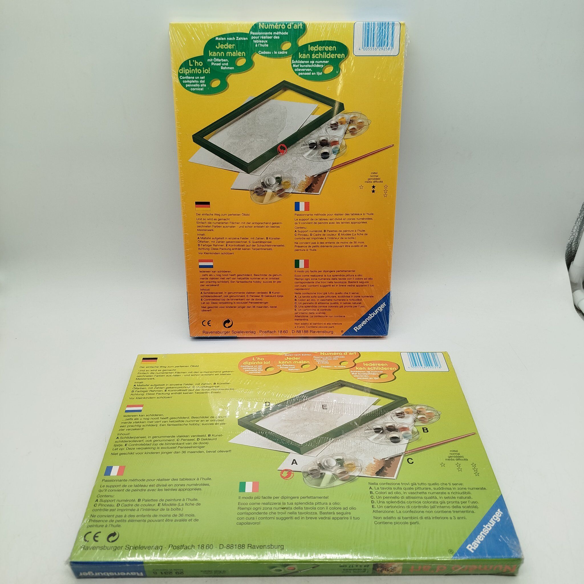 Ravensburger Bundle Malen nach Zahlen 28859 28862 Set von 2 Löwe & Tiger Bildere