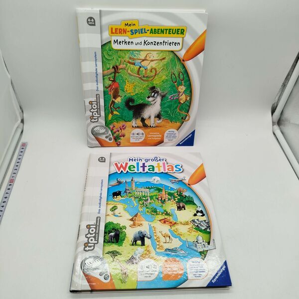 Ravensburger Bundle Tiptoi 3x Bücher Weltatlas Tiere Lern-Spiel-Abenteuere | multicolored, image 1 of 4