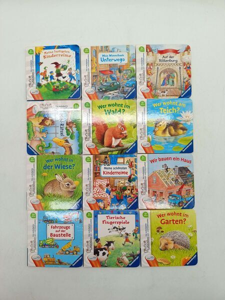 Ravensburger Bundle Tiptoi Set of 12 Books Search-and-Find Book Nursery Rhymes Knight Castles | multicoloured, image 1 of 2
