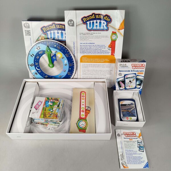 Ravensburger Bundle tiptoi Set von 2 Lernspiele Wissen & Quizzen Rund um die Uhre | mehrfarbig, image 2 of 3