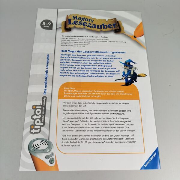Ravensburger Lernspiel - Magors Lesezauber Set, mit Zubehör | mehrfarbig 3