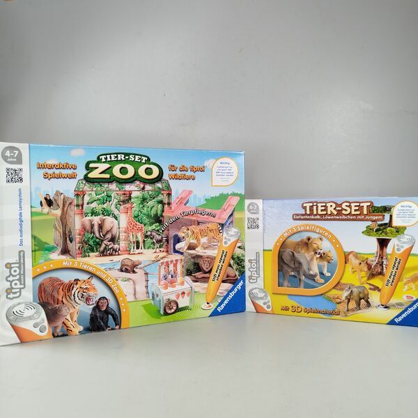 Ravensburger Tiptoi Spielwelt-Bundle: Zoo & Serengeti Tier-Set | multicolored 1