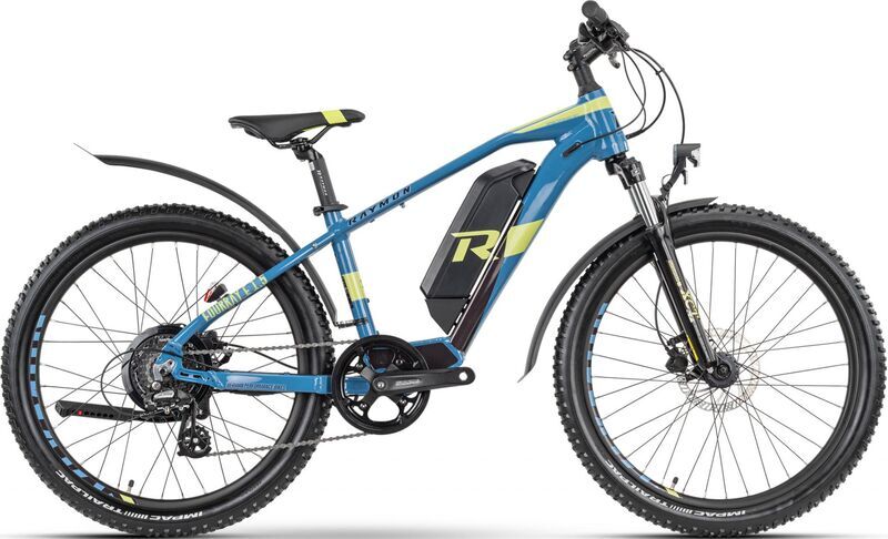 Raymon SixRay E 1.5 Street (2021) | Diamant | dunkel blau/limette | 100 - 500 km 2