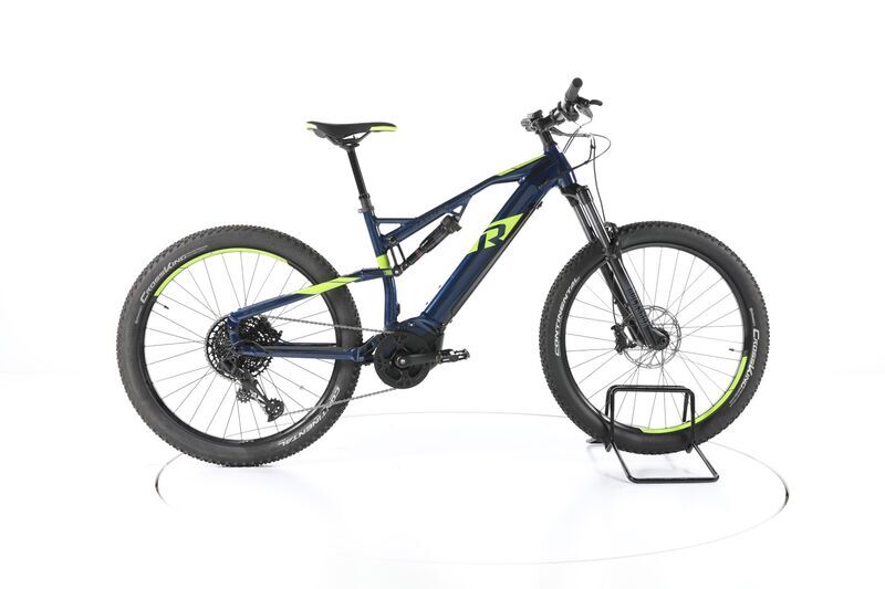 Raymon FullRay 130E 6.0 (2023) | Diamant | blå/grøn | 27.5" | 46 cm | M | 3000 - 4000 km 1