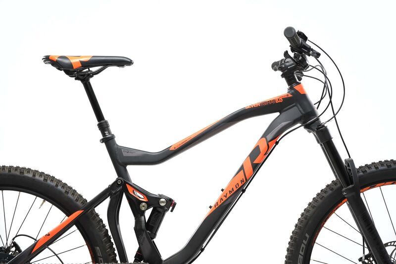 Raymon Seven TrailRay 8.0 (2019) | Diamant | black/black glossy/red glossy | 27.5" | 46 cm 5