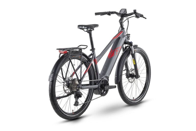 Raymon Tourray E 6.0 (2022) | Step-Through | anthracite/red | 27.5" | 55 cm | < 100 km 3