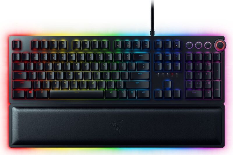 Razer Huntsman Elite | Razer Clicky Optical PURPLE | schwarz | DE 3