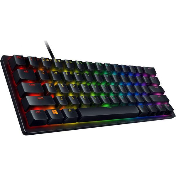 Razer Huntsman Mini | Razer Clicky Optical PURPLE | schwarz | US 2