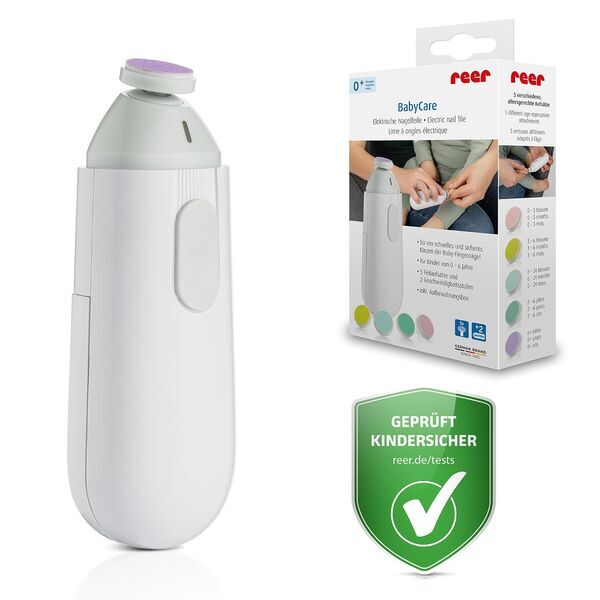 reer BabyCare elektrische Babynagelfeile | White, image 1 of 3