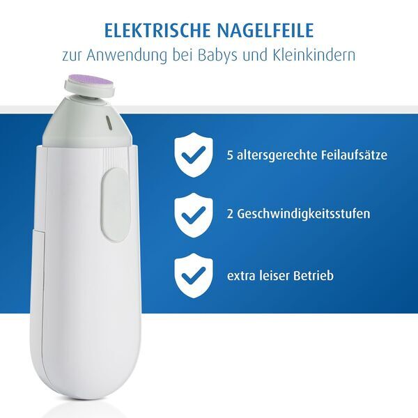 reer BabyCare elektrische Babynagelfeile | White, image 3 of 3