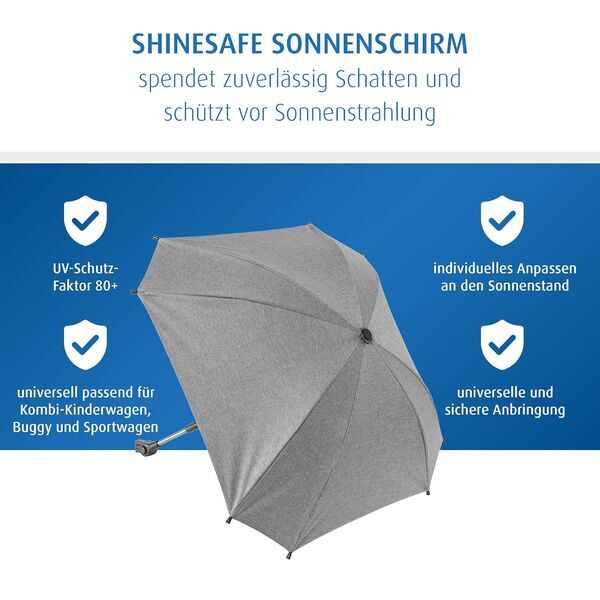reer ShineSafe stroller-sunshade UPF 80+ | grey, image 3 of 3