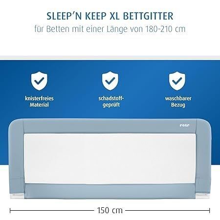 Reer Sleep'n Keep XL Bettgitter | grau 2