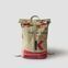 REFISHED - Rucksack BACKPACK #CEMENT beige-schwarz-rot | mit Bommeln thumbnail 1/5