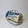 REFISHED - SPORTY BAG #CEMENT beige-blue | Size S | with pom poms thumbnail 1/4