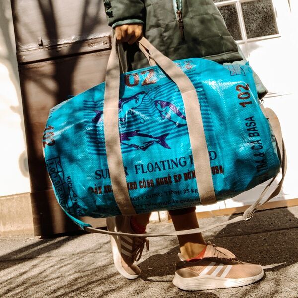REFISHED - SPORTY BAG #FISH blue aqua | Size XL 2