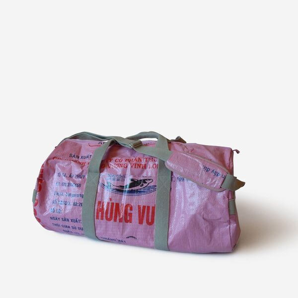 REFISHED - Tasche SPORTY BAG #FISH altrosa | Größe XL | mit Bommeln