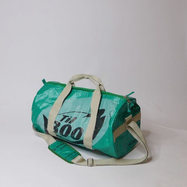 REFISHED - SPORTY BAG #FISH grøn | Størrelse S | med pom pommer 1