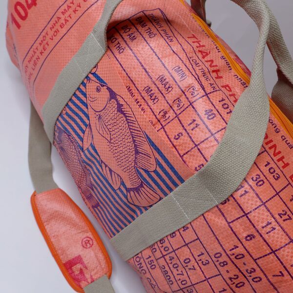 REFISHED - Tasche SPORTY BAG #FISH orange aqua | Größe S 3