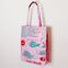 REFISHED - Tasche BUSINESS BAG #FISH rosa-weiß kariert | mit Bommeln thumbnail 2/3