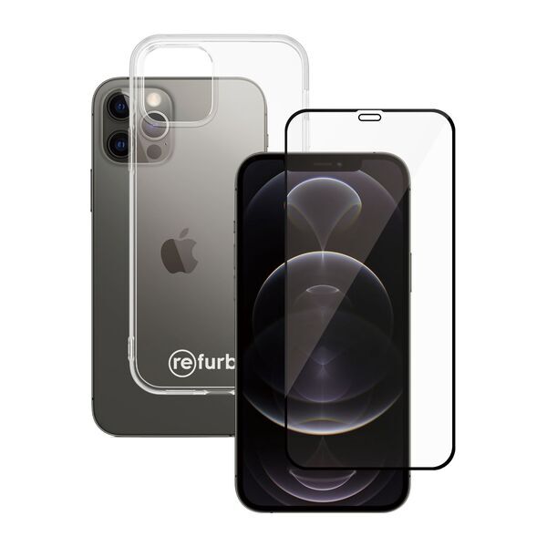 Hülle transparent & Displayschutz Refurbed | PanzerGlass™ | iPhone 12/12 Pro