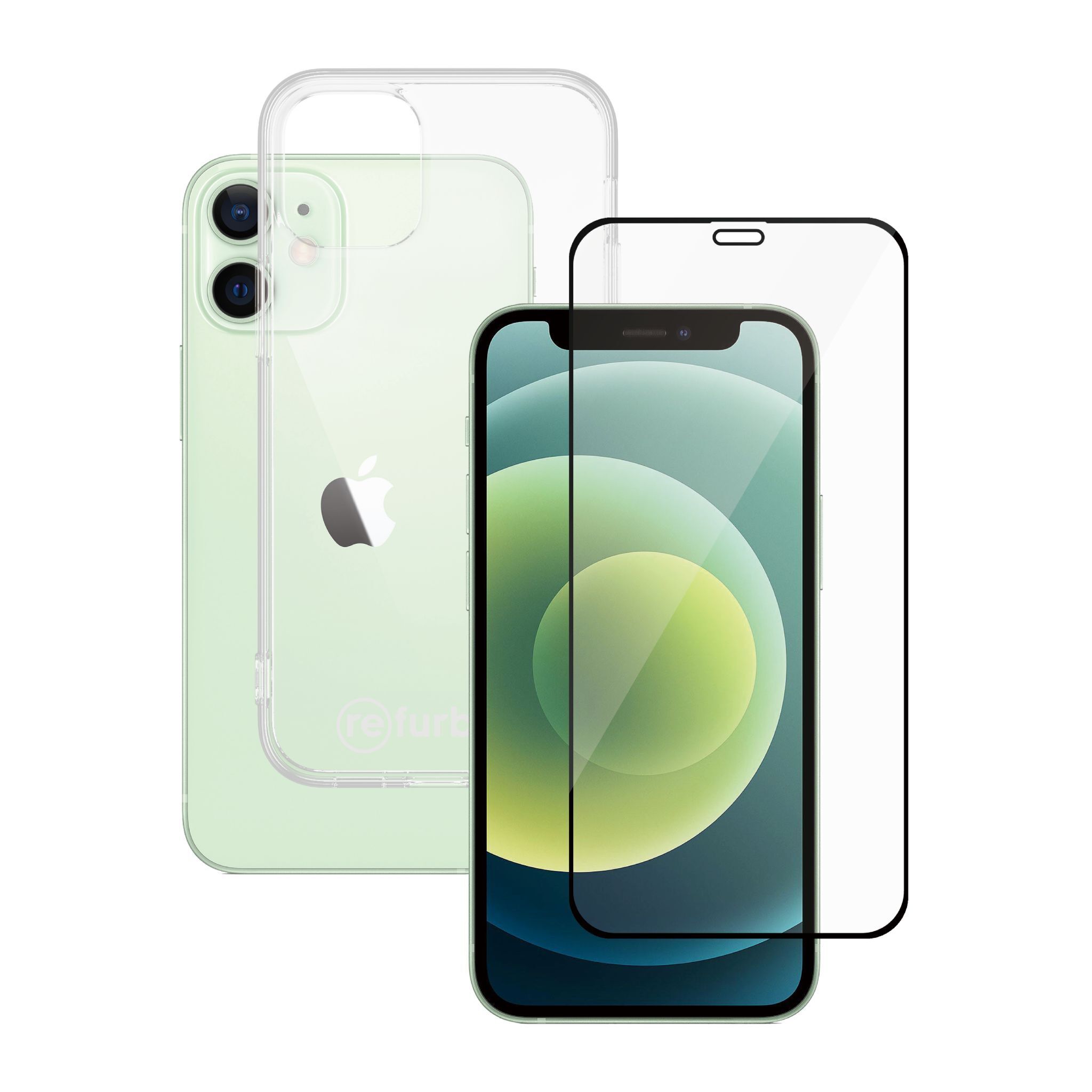Hülle transparent & Displayschutz PanzerGlass iPhone 12 mini
