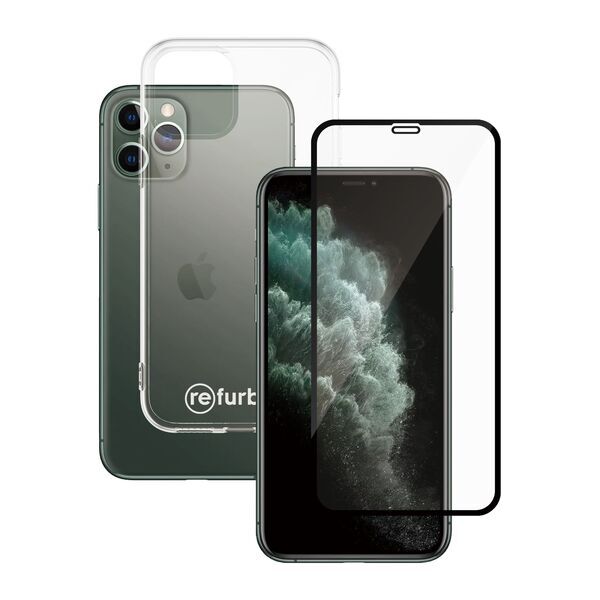 Gennemsigtigt mobil cover og skærmbeskytter Refurbed | PanzerGlass™ | iPhone 11 Pro