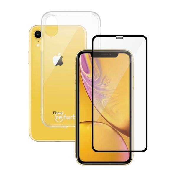 Gennemsigtigt mobil cover og skærmbeskytter Refurbed | PanzerGlass™ | iPhone XR