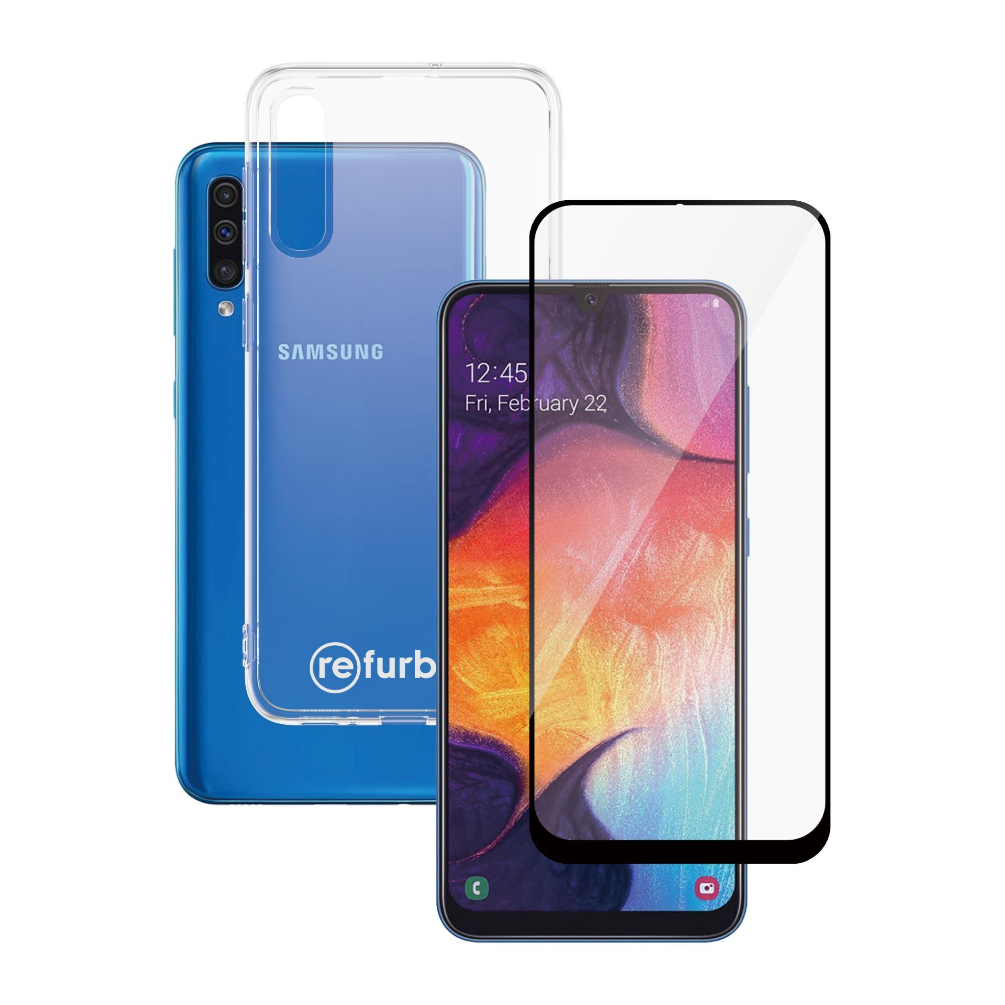 Hülle transparent & Displayschutz PanzerGlass Samsung Galaxy A50/A50s/A30s