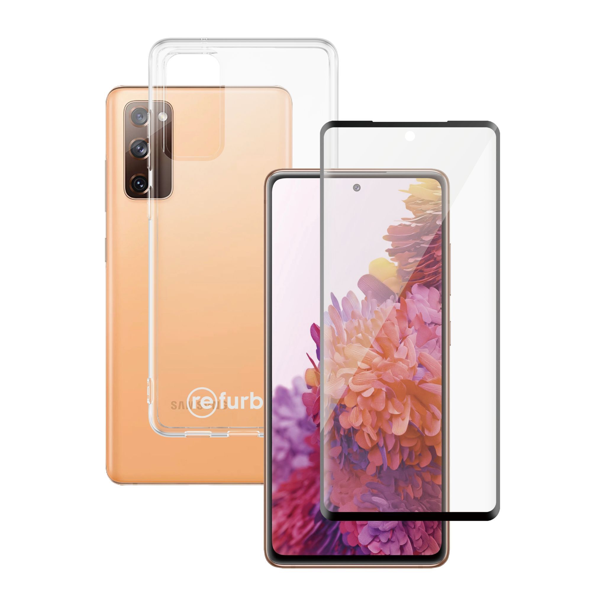 Hülle transparent & Displayschutz PanzerGlass Samsung Galaxy S20 FE