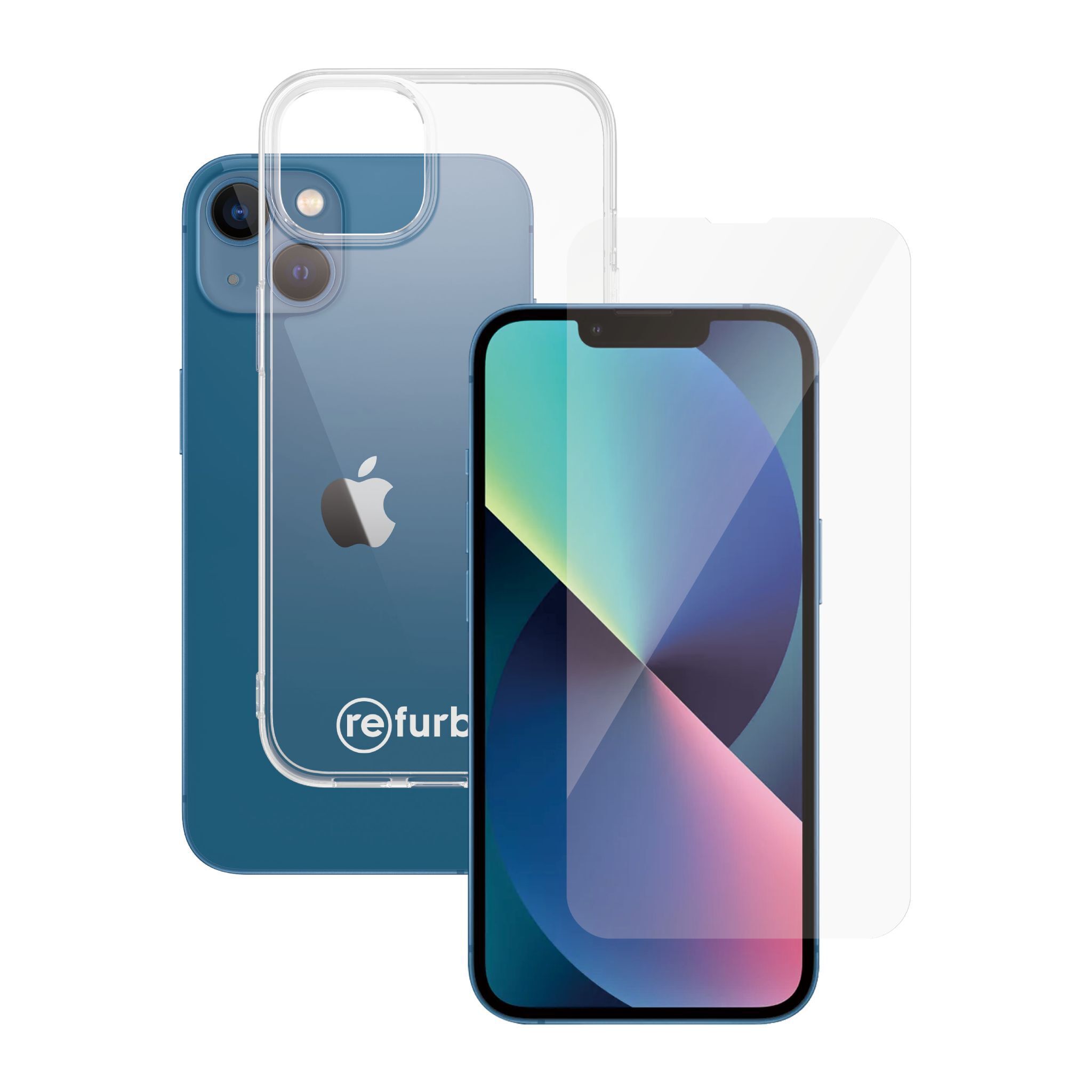 Hülle transparent & Displayschutz PanzerGlass iPhone 13/14