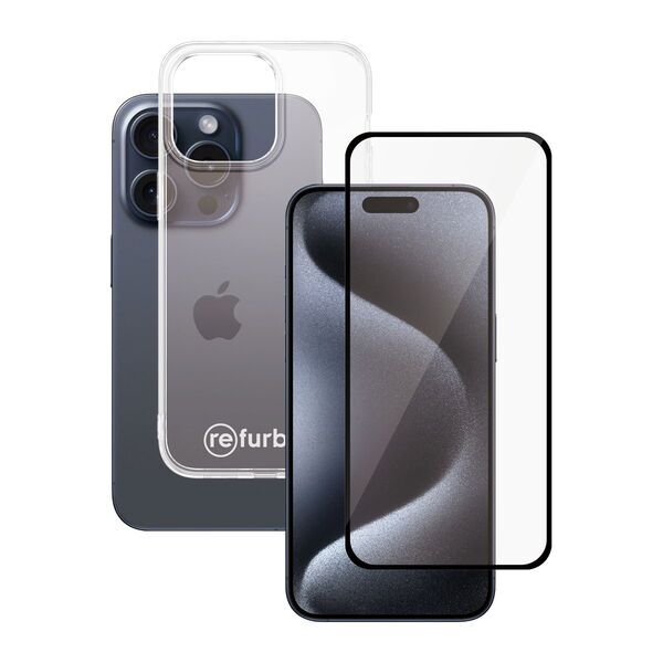 Capa de Telefone Celular transparente & Protetor de Tela Refurbed | PanzerGlass™ | iPhone 15 Pro Max