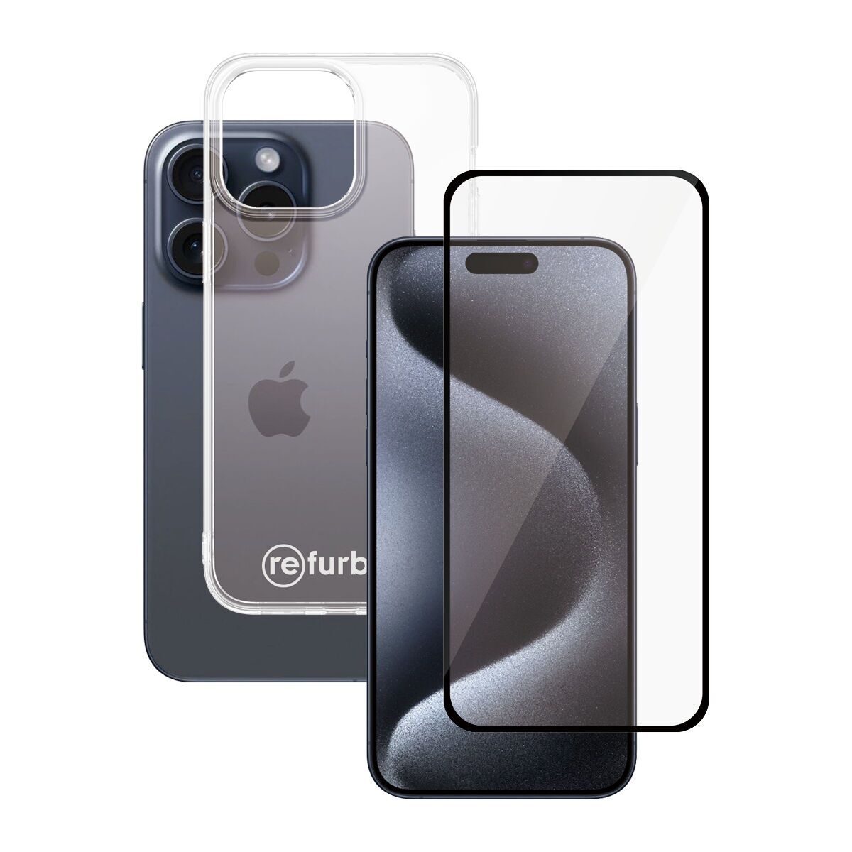 Hülle transparent & Displayschutz PanzerGlass iPhone 15 Pro Max