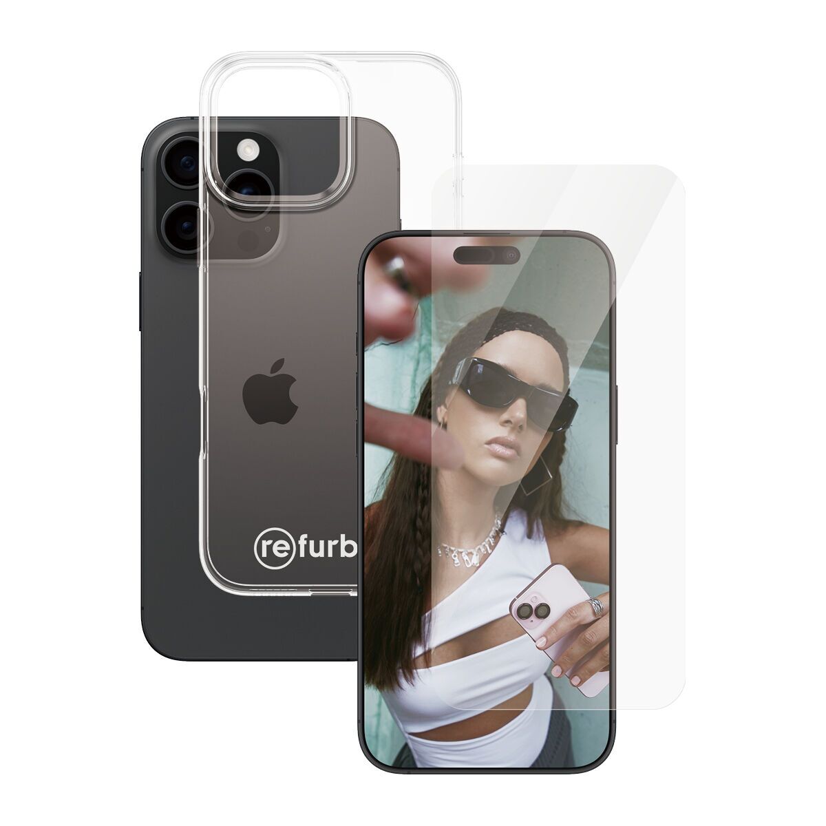 Hülle transparent & Displayschutz PanzerGlass iPhone 16 Pro Max
