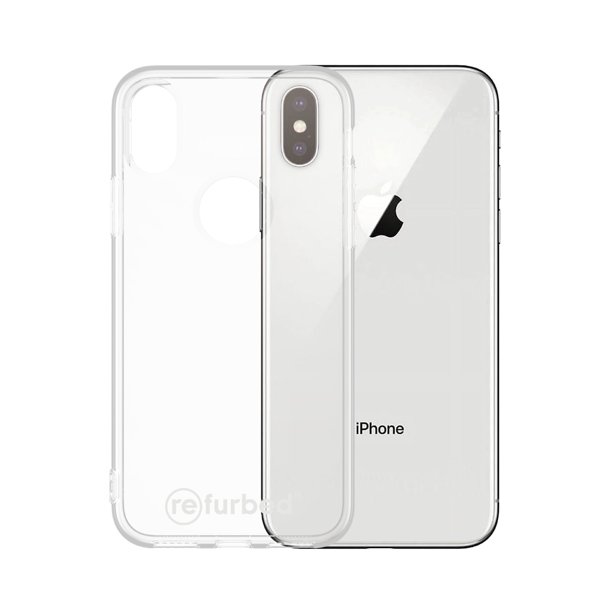 Nachhaltige Handyhülle Refurbed iPhone X/XS transparent
