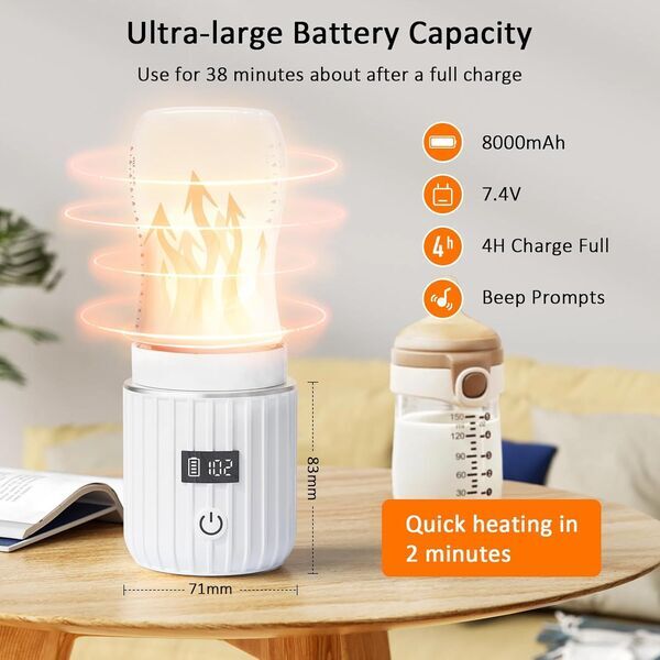 Liropau Reiseflaschenwärmer Baby | white 2