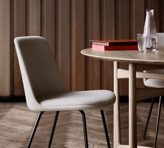 Rely HW 8 Stuhl Vollpolsterung Beige | braun, image 1 of 2