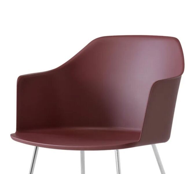 Rely HW33 armchair plastic metal reddish brown | red, image 1 of 2