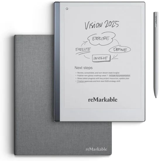 reMarkable 2 | Paper Tablet | silver | Book Flio Grey | Marker, image 4 of 4