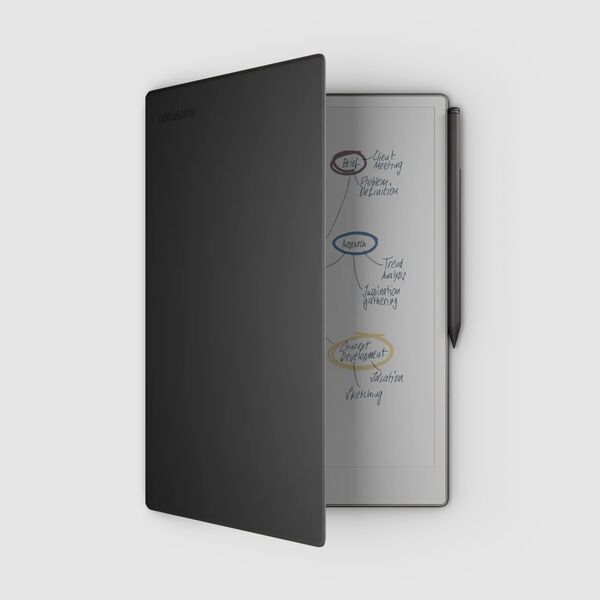 reMarkable Paper Pro | Paper Tablet | black | Book Folio Premium leather black | Marker Plus 1