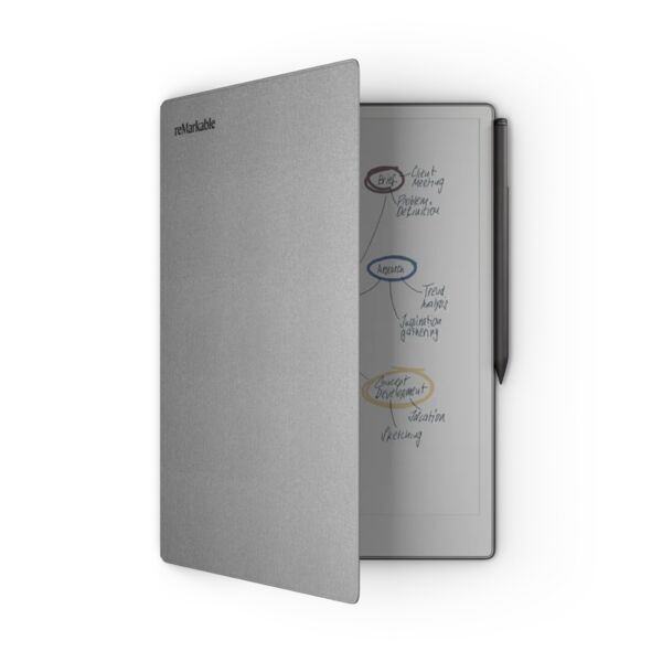 reMarkable Paper Pro | Paper Tablet | black | Book Folio Polymer Weave Grey | Marker Plus, image 2 of 4